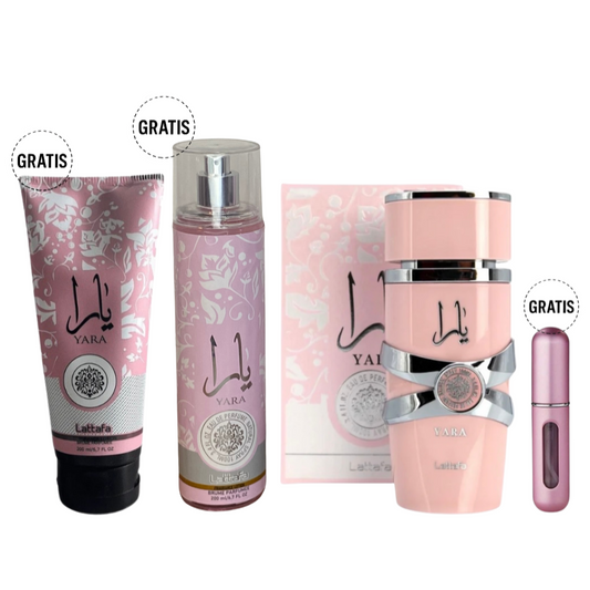 YARA LATTAFA 100ML + SPLASH + OBSEQUIOS